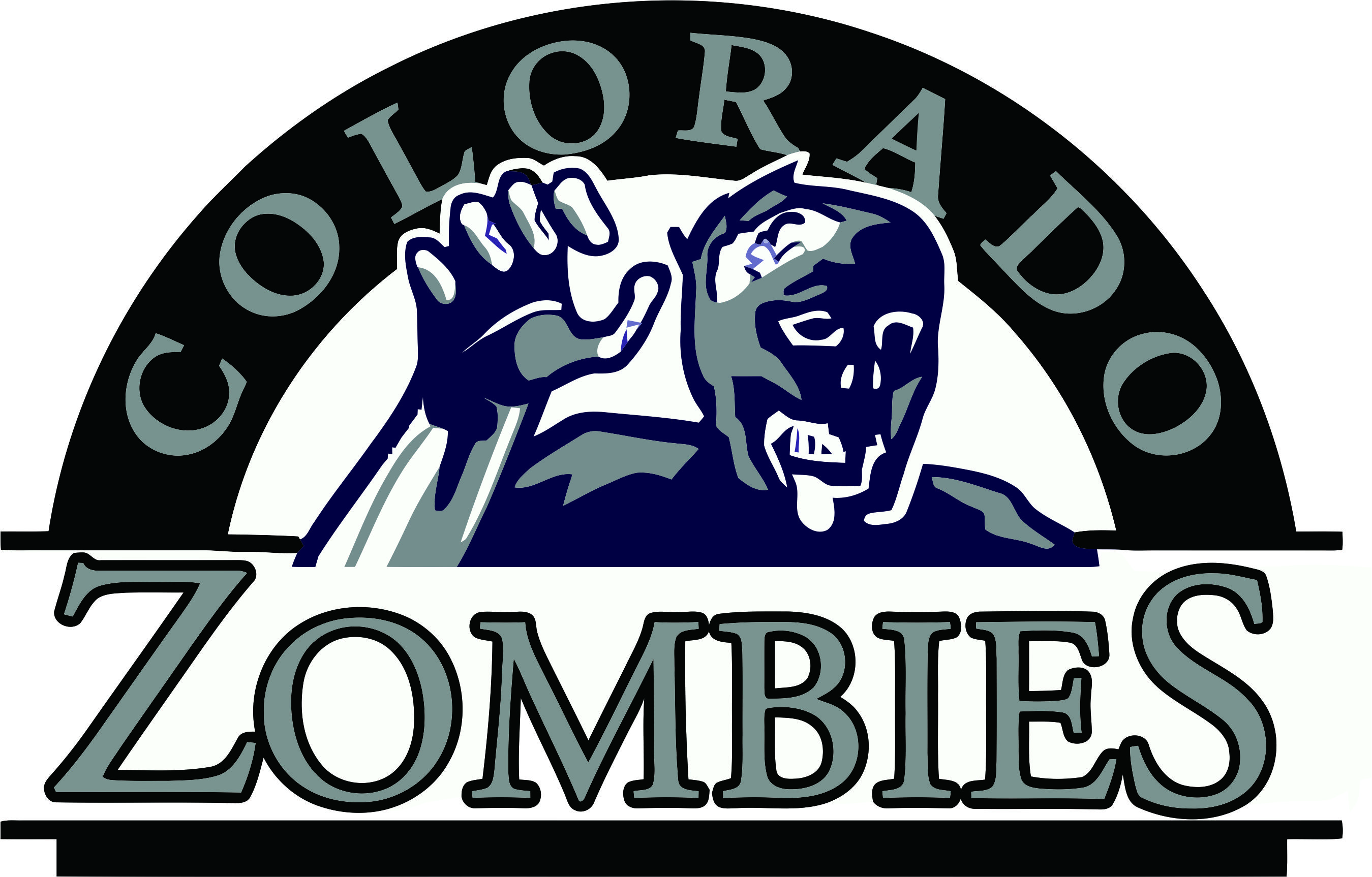 Colorado Rockies Zombies Logo DIY iron on transfer (heat transfer)